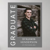 Modern Boy Afstuderen Foto Poster (Voorkant)