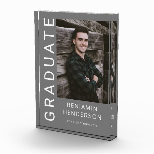 Modern Boy Afstuderen Fotoblokken (Rechts)