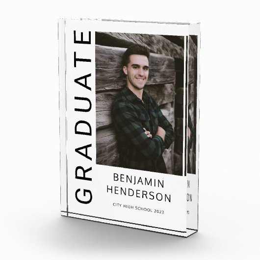 Modern Boy Afstuderen Fotoblokken (Rechts)