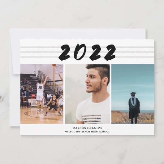 Modern Boy Class of 2022 Photo High School (Voorkant)