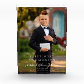 Modern Boy First Heilige Commune Afbeelding Fotoblokken (Voorkant)