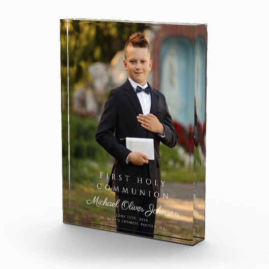 Modern Boy First Heilige Commune Afbeelding Fotoblokken (Rechts)