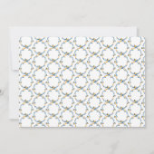 Modern Boy Foto Monogram Geboortekoninklijke Stats Kaart (Achterkant)