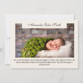 Modern Boy Girl Foto Religious Baptisme Kaart (Voorkant)