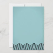 Modern Boy Little Man Mustache Baby shower Kaart (Achterkant)