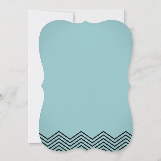 Modern Boy Little Man Mustache Baby shower Kaart (Achterkant)