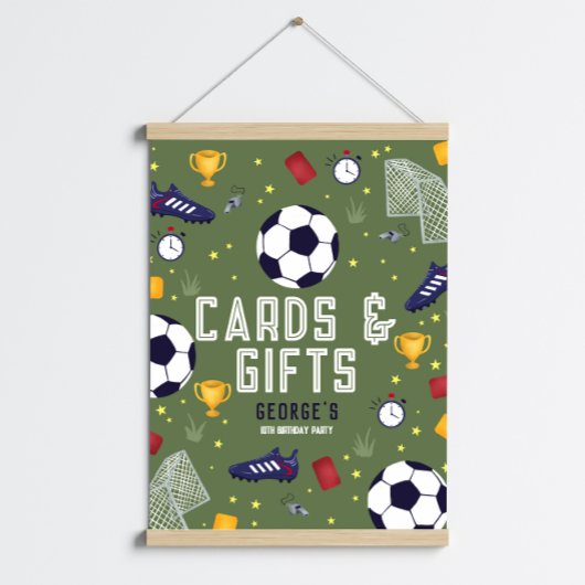 Modern Boys Soccer ball Cards & Gifts Poster