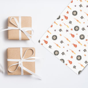 Modern Boys Trucks Racing Checkers Waterverf Tissuepapier