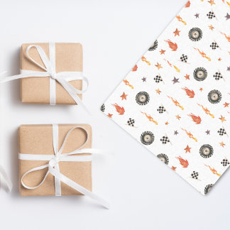 Modern Boys Trucks Racing Checkers Waterverf Tissuepapier