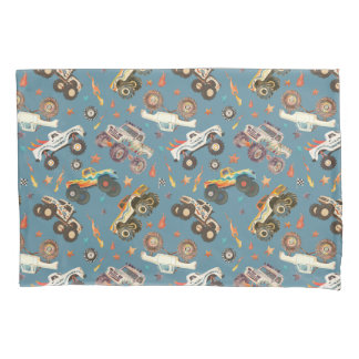 Modern Boys Waterverf Monster Trucks Pattern Kussensloop