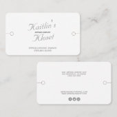 Modern Bracelet display met sociale media Visitekaartje (Voorkant / Achterkant)