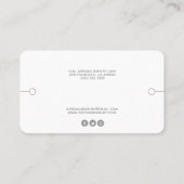 Modern Bracelet display met sociale media Visitekaartje (Achterkant)