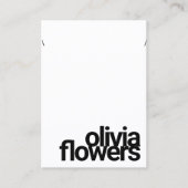 Modern Bracelet Ketting Bold Black en White Visitekaartje (Voorkant)