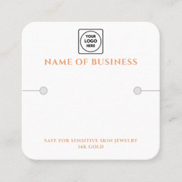 Modern Bracelet QR Logo display holder Vierkante Visitekaartje