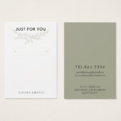 Modern Branch Earthy Hoop Earring Display Kaart (Voorkant /achterkant)