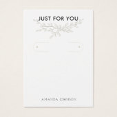 Modern Branch Earthy Hoop Earring Display Kaart (Voorkant)