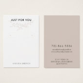 Modern Branch Earthy Hoop Earring Display Kaart (Voorkant /achterkant)