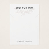 Modern Branch Earthy Necklace Display Card Visitekaartje (Voorkant)