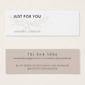 Modern Branch Earthy Stud Verdien Display Card Mini Visitekaartjes (Voorkant /achterkant)