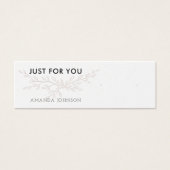 Modern Branch Earthy Stud Verdien Display Card Mini Visitekaartjes (Voorkant)