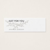 Modern Branch Earthy Stud Verdien Display Card Mini Visitekaartjes (Voorkant)