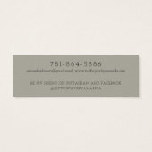 Modern Branch Earthy Stud Verdien Display Card Mini Visitekaartjes (Achterkant)