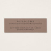 Modern Branch Earthy Stud Verdien Display Card Mini Visitekaartjes (Achterkant)