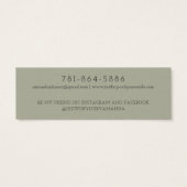 Modern Branch Earthy Stud Verdien Display Card Mini Visitekaartjes (Achterkant)