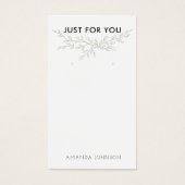 Modern Branch Earthy-verhuurkaart Visitekaartje (Voorkant)