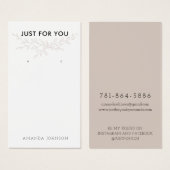 Modern Branch Earthy-verhuurkaart Visitekaartje (Voorkant /achterkant)