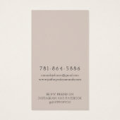 Modern Branch Earthy-verhuurkaart Visitekaartje (Achterkant)