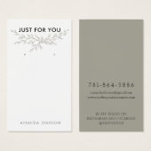 Modern Branch Earthy-verhuurkaart Visitekaartje (Voorkant /achterkant)