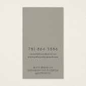 Modern Branch Earthy-verhuurkaart Visitekaartje (Achterkant)