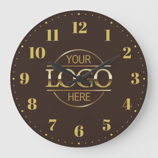 Modern Branded Bedrijf Business Logo Promotional Grote Klok (Voorkant)