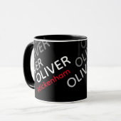 Modern Branded Black Mok met naam (Voorkant links)