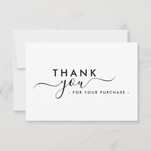 Modern Branded Business Thank You Notitiekaartje (Voorkant)