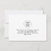 Modern Branded Business Thank You Notitiekaartje (Achterkant)