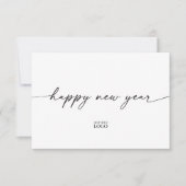 Modern Branded Happy New Year Kaart (Voorkant)