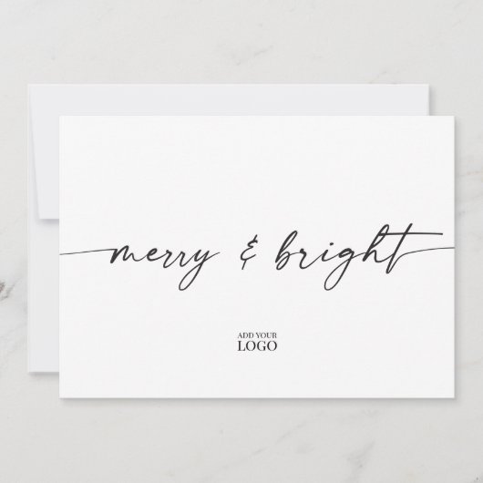 Modern Branded Holiday Christmas Kaart (Voorkant)