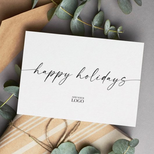 Modern Branded Holiday Kaart