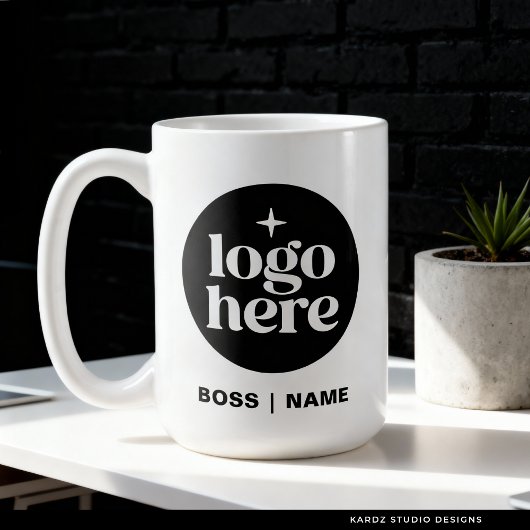 Modern Branded Logo Employee Coffee Mug Koffiemok