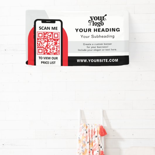 Modern Branding Professionele Adverteren QR-code Spandoek (Insitu)