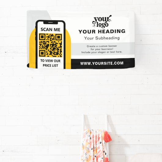 Modern Branding Professionele Adverteren QR-code Spandoek (Insitu)