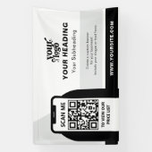 Modern Branding Professionele Adverteren QR-code Spandoek (Verticaal)