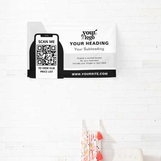 Modern Branding Professionele Adverteren QR-code Spandoek (Insitu)