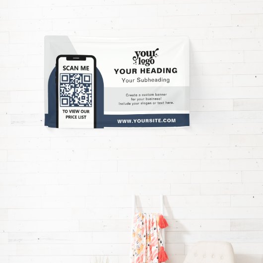 Modern Branding Professionele Adverteren QR-code Spandoek (Insitu)