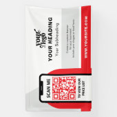 Modern Branding Professionele Adverteren QR-code Spandoek (Verticaal)