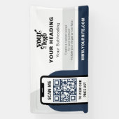 Modern Branding Professionele Adverteren QR-code Spandoek (Verticaal)
