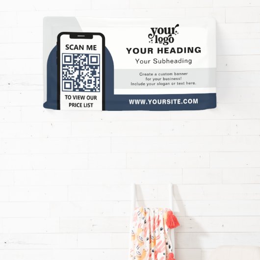 Modern Branding Professionele Adverteren QR-code Spandoek (Insitu)