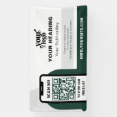 Modern Branding Professionele Adverteren QR-code Spandoek (Verticaal)
